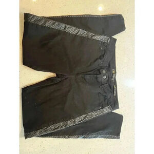 Kim kardashian “Kim”  curvy skinny jeans size 12 faux leather detail